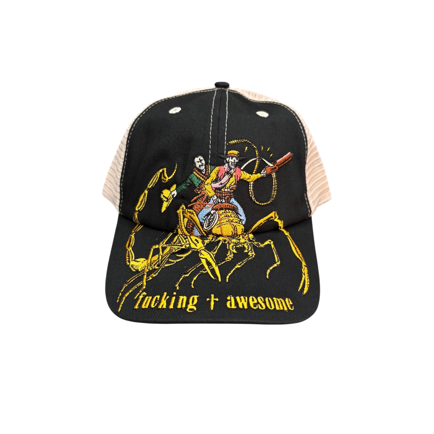 Fucking Awesome Scorpion Mesh Trucker Hat- Black