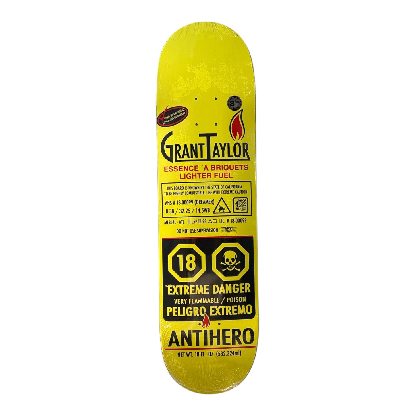 Anti Hero Taylor Fueled Up Deck- 8.38