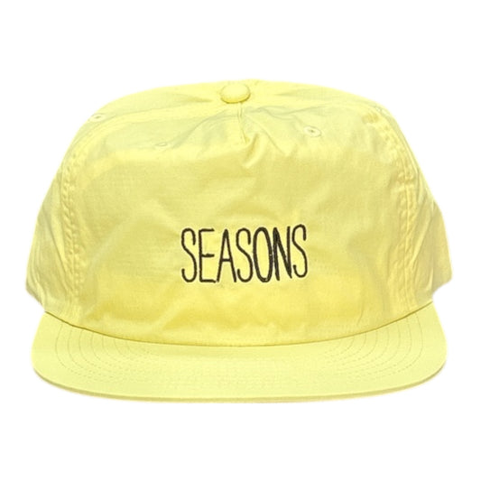 Seasons Skinny Logo Nylon Hat- Banana