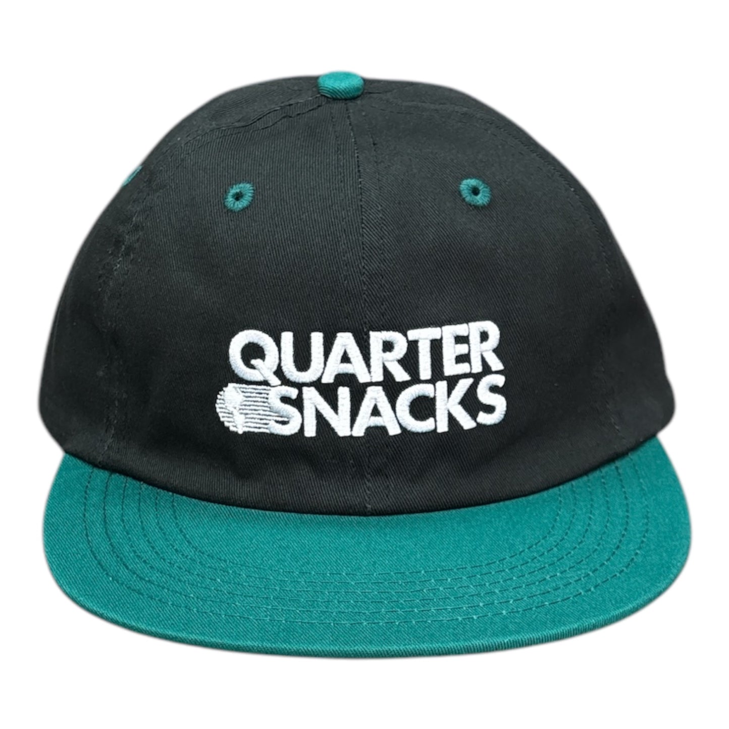 Quartersnacks Journalist Cap- Black/Teal