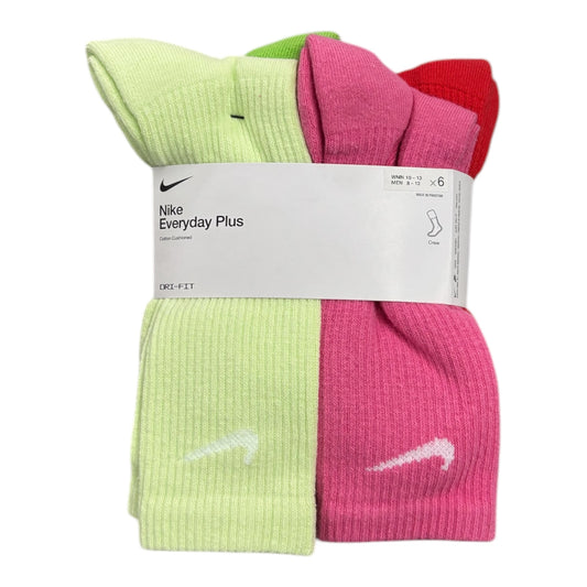 Nike SB Everyday Plus Lightweight Crew Socks 6 Pack- Pastel