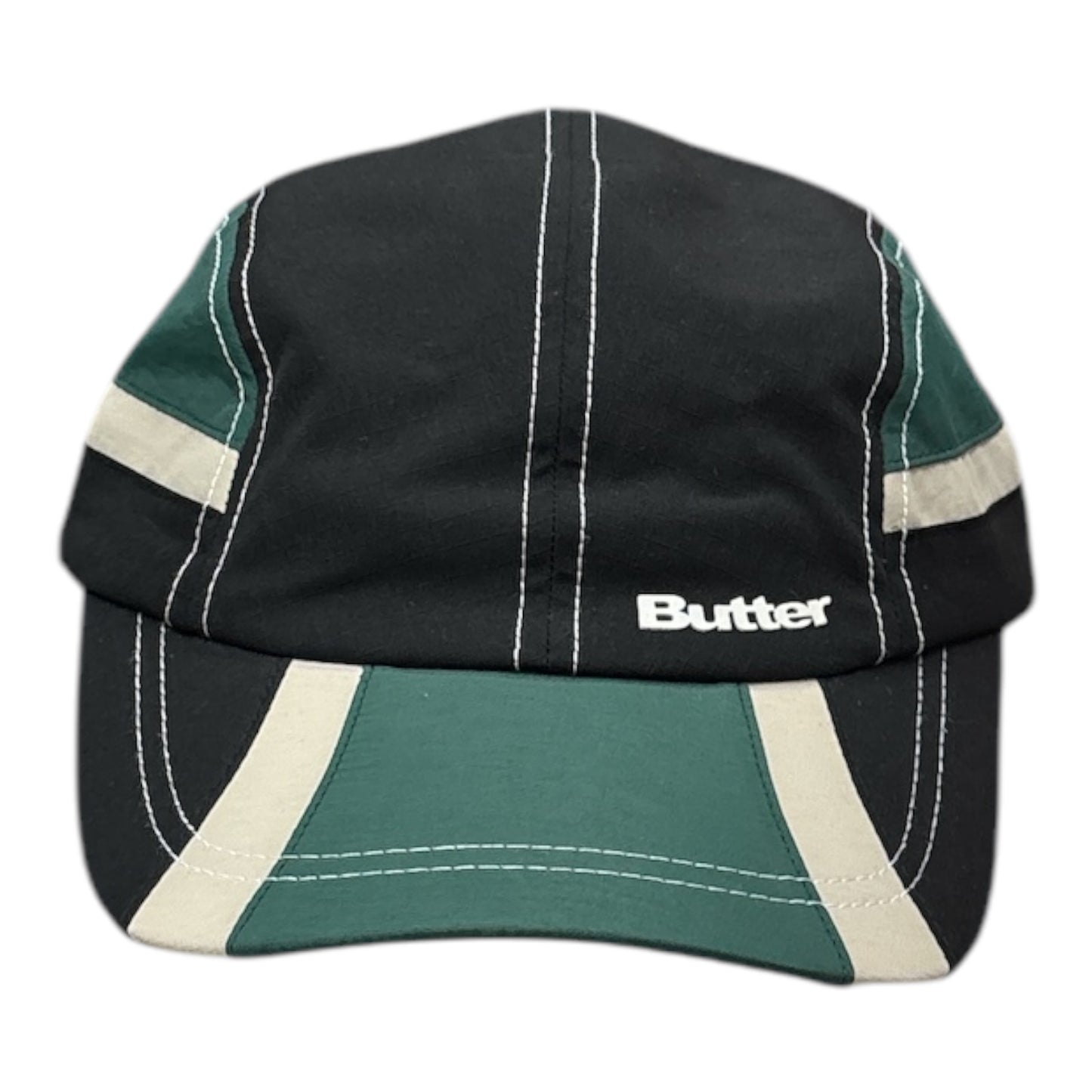 Butter Swift 4 Panel Cap- Black