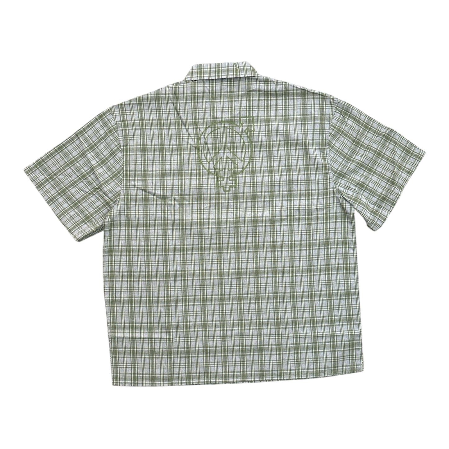 SEXHIPPIES Half Zip Work Shirt- Sage/Grey/White