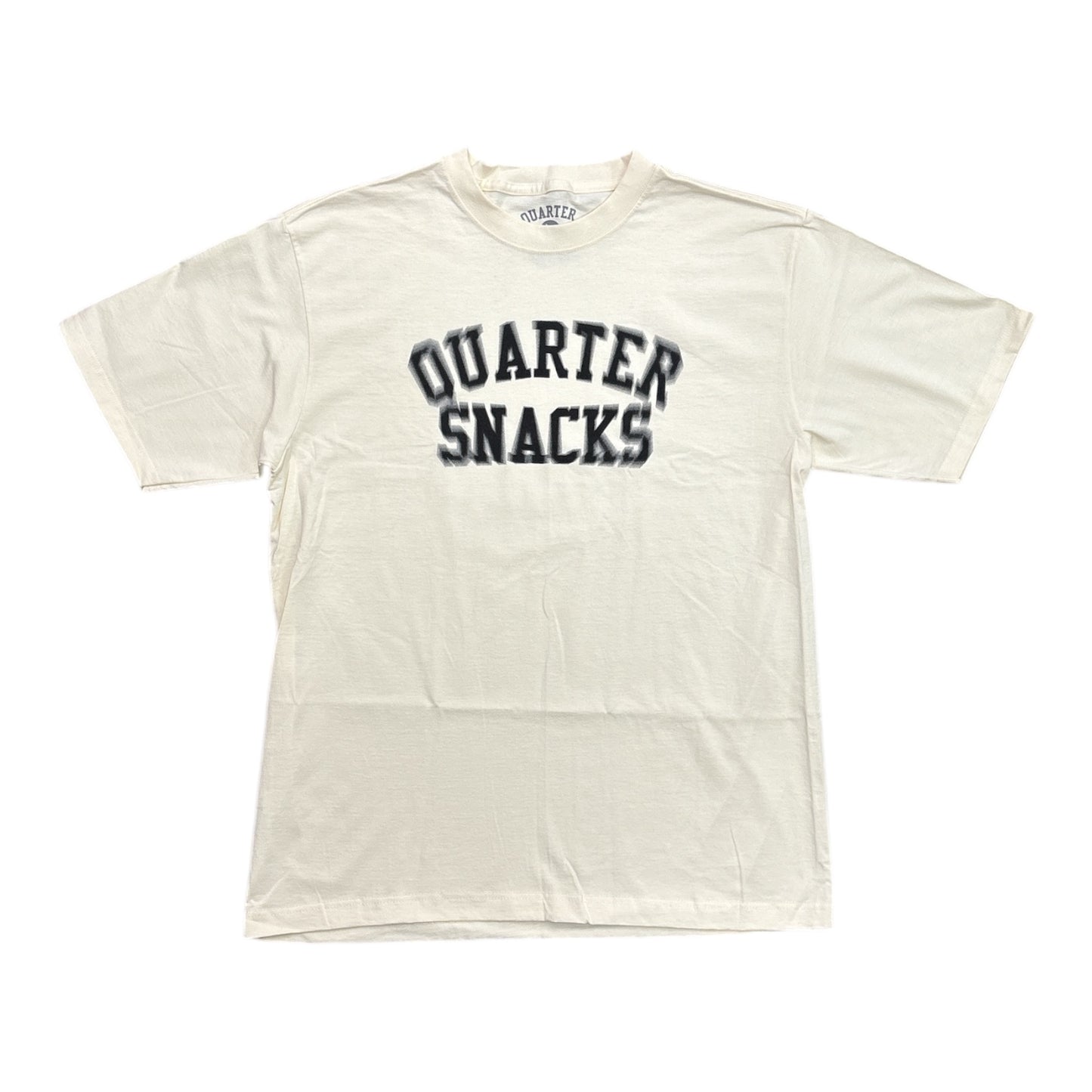 Quartersnacks Motion Arch Logo Tee- Cream