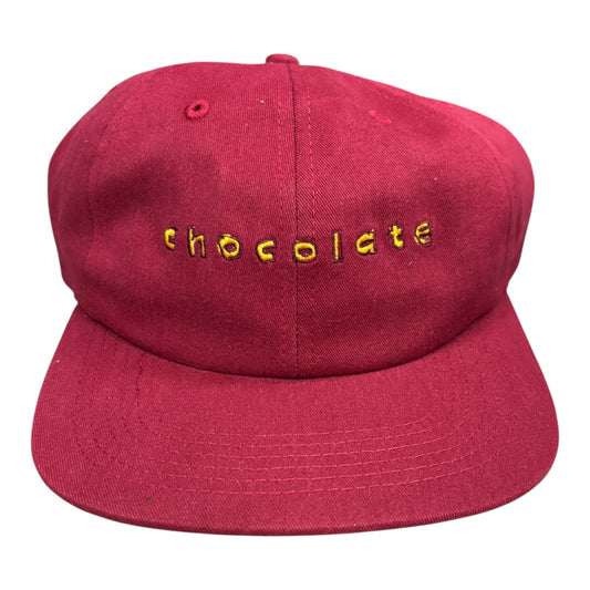 Chocolate Comic 6 Panel Hat- Burgundy