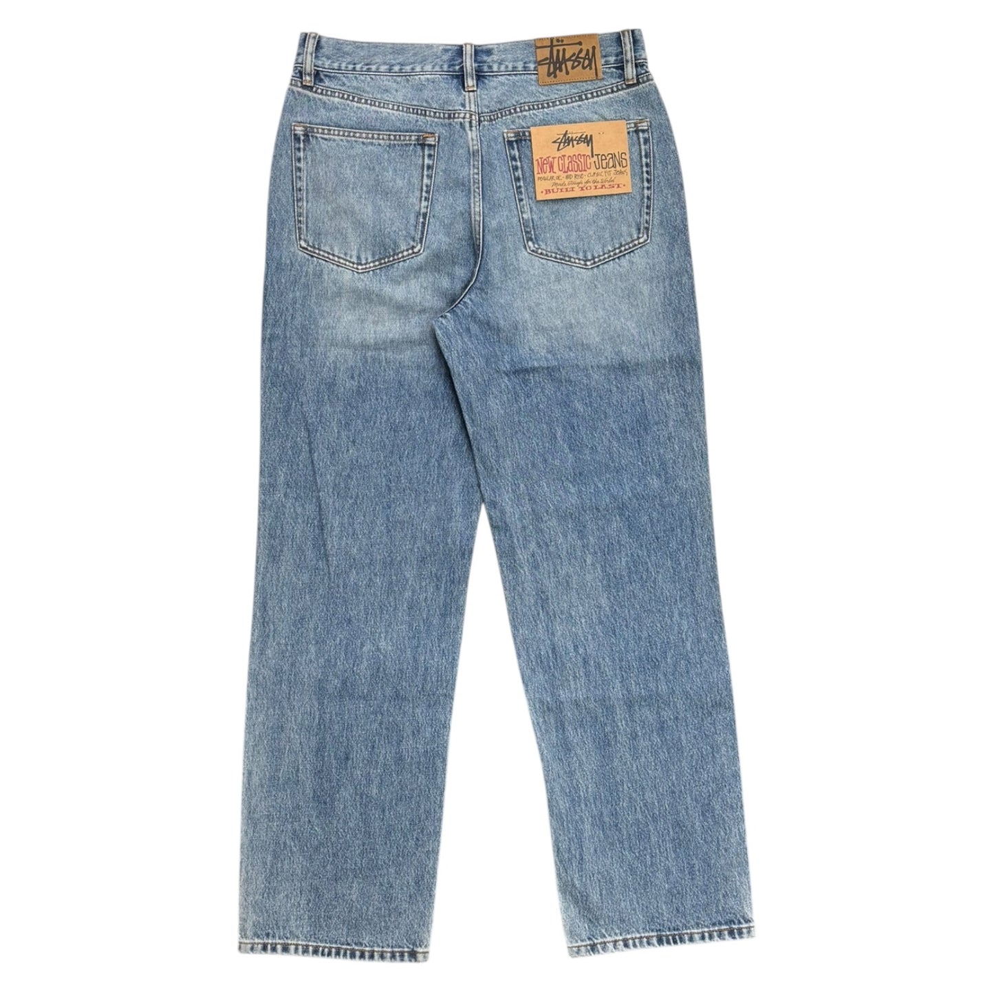 Stussy New Classic Jean Denim- Indigo Stone Wash
