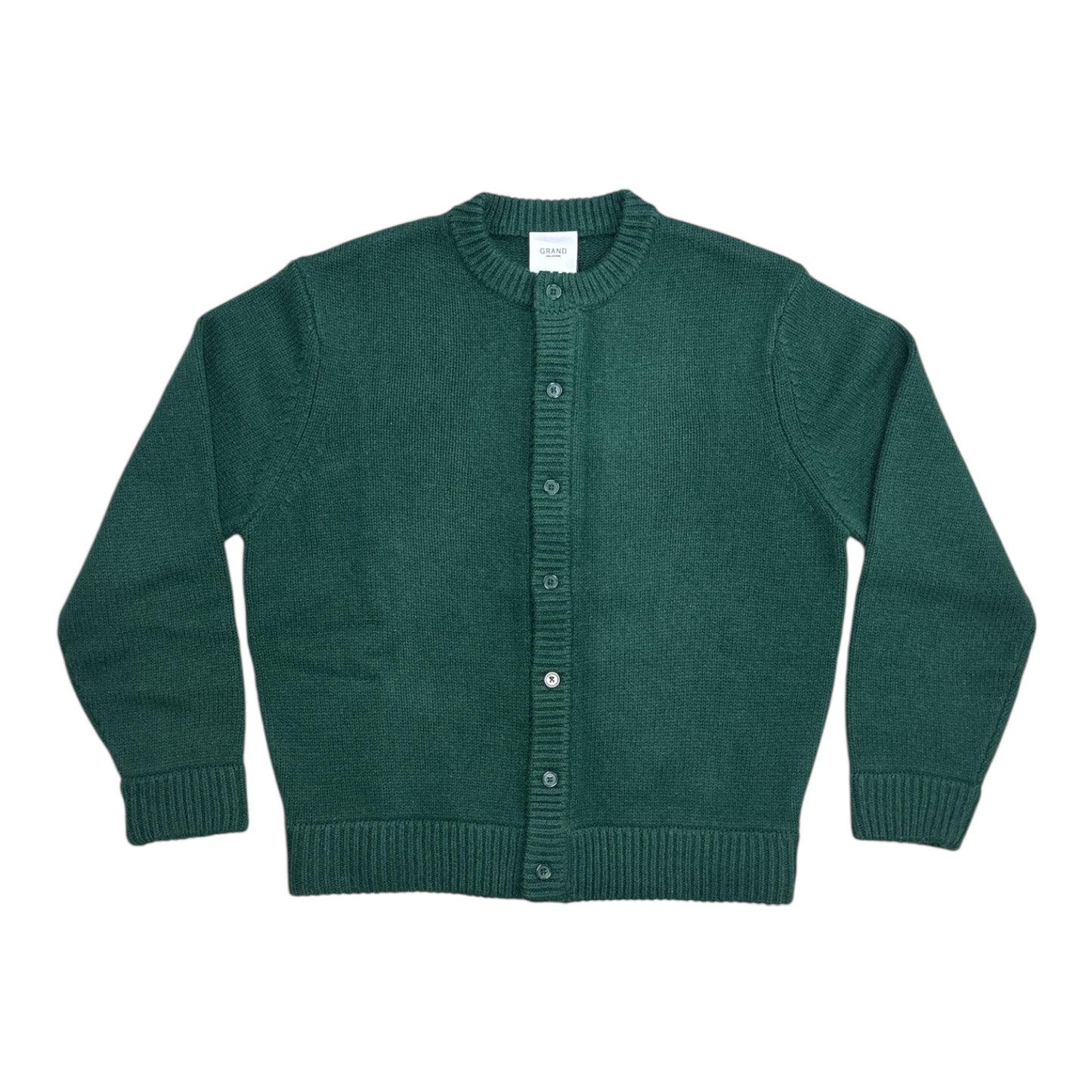 Grand Knit Button Up Sweater- Forest