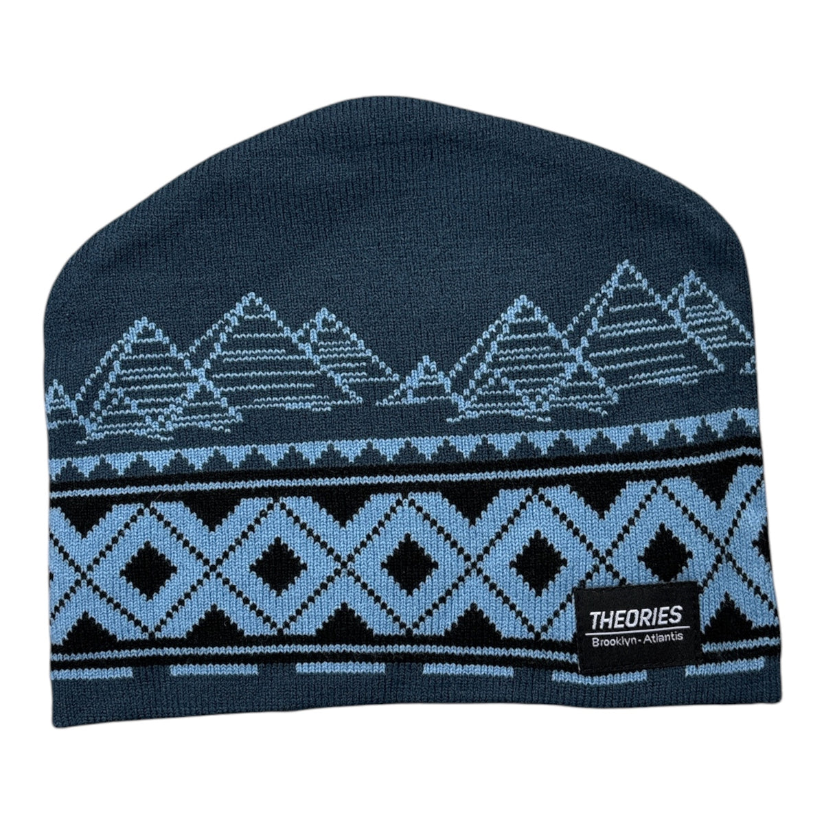 Theories Encoded Beanie- Eggplant/Skyblue