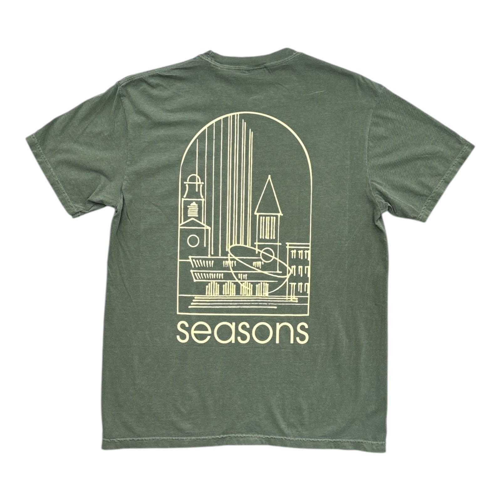 Seasons Sketchy Skyline Tee- Hemp