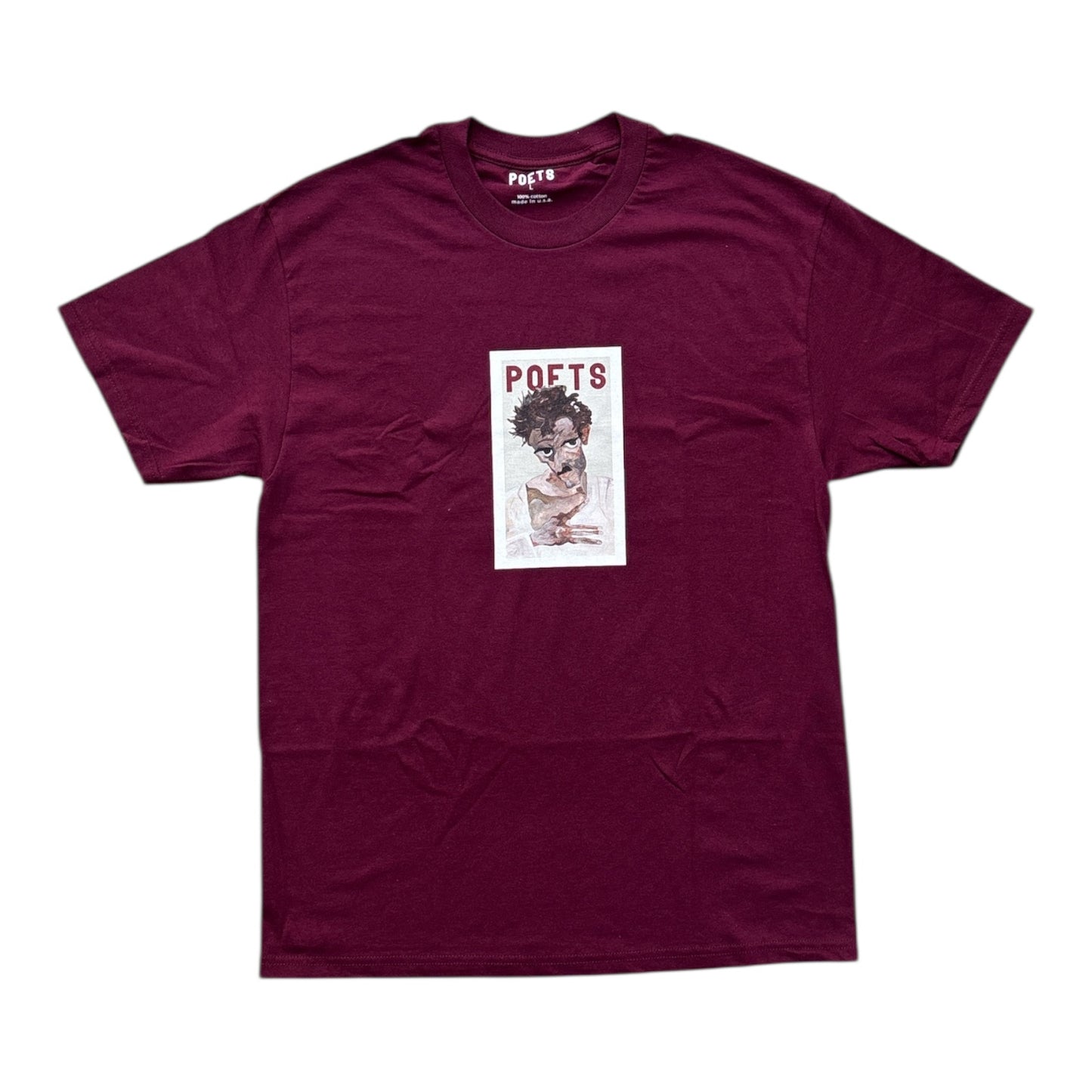 Poets Torment Tee- Burgundy