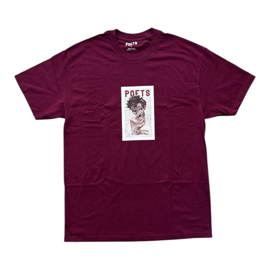 Poets Torment Tee- Burgundy