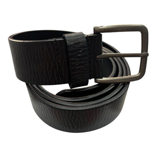 Butter Distressed Leather Belt- Black