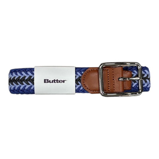 Butter Braided Belt- Navy