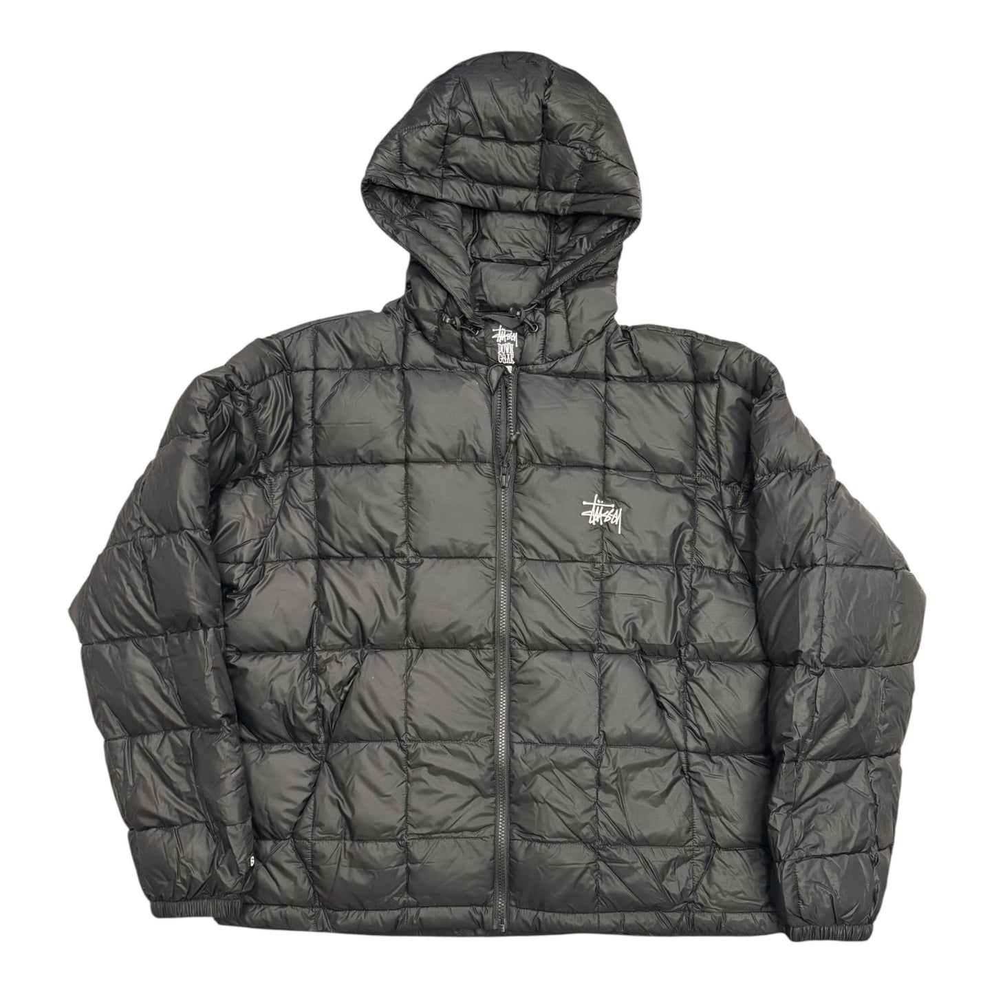 Stussy Mid Weight Hooded Puffer- Black
