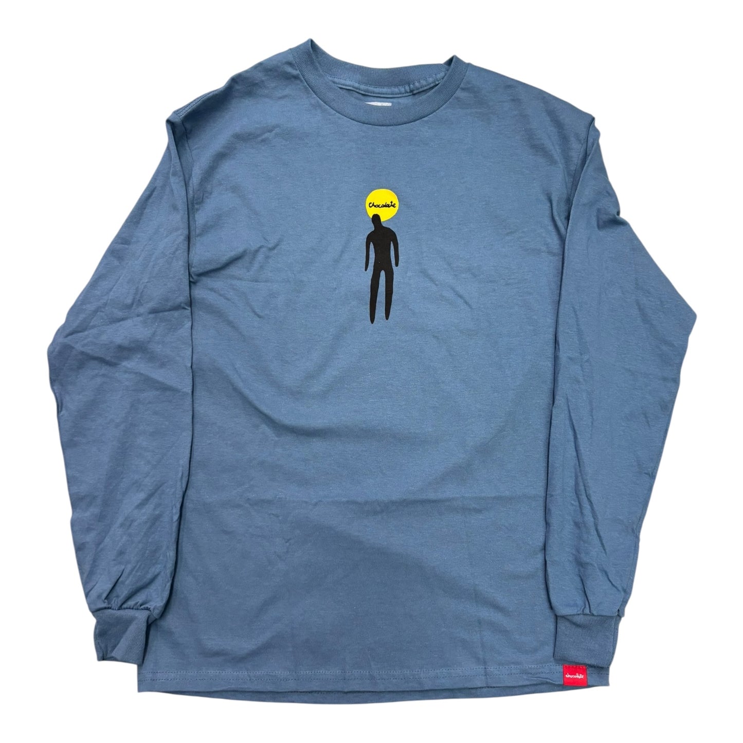 Chocolate Drip L/S Tee- Harbor Blue