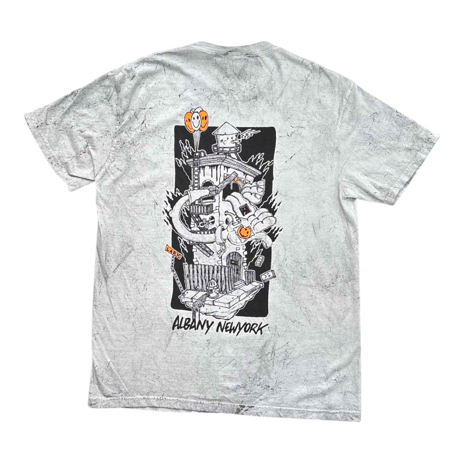 Seasons Meltdown Logo Tie Dye Tee- Smoke