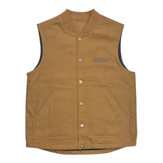 Seasons Stain Font Work Vest- Saddle