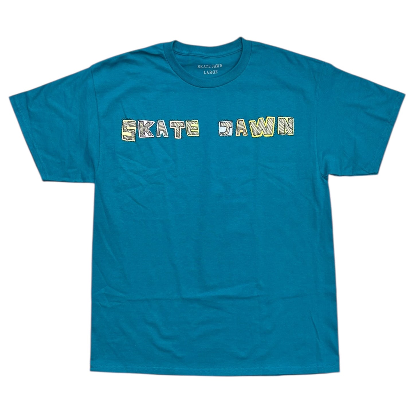 Skate Jawn Patchwork Tee- Teal