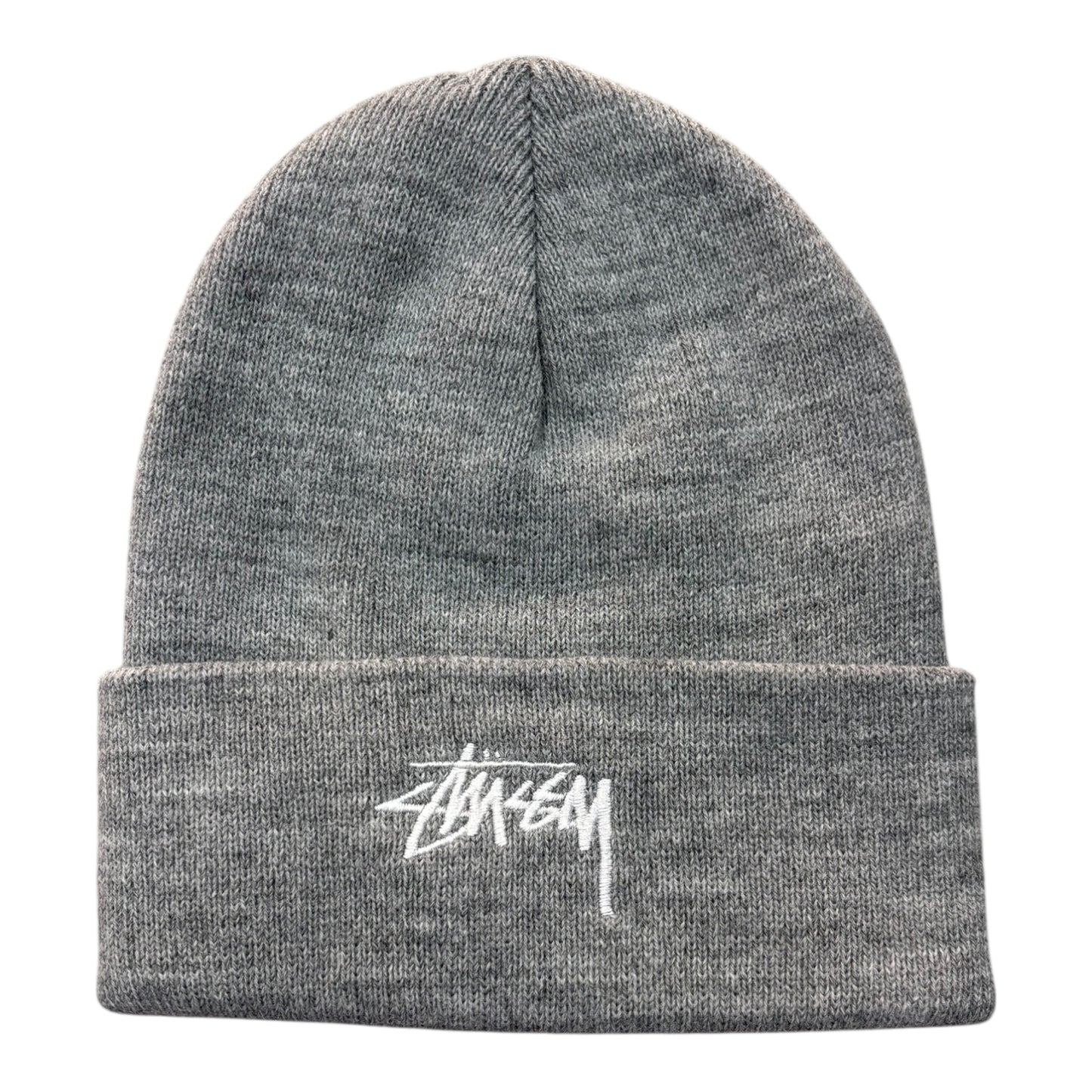 Stussy Stock Cuff Beanie- Heather Grey