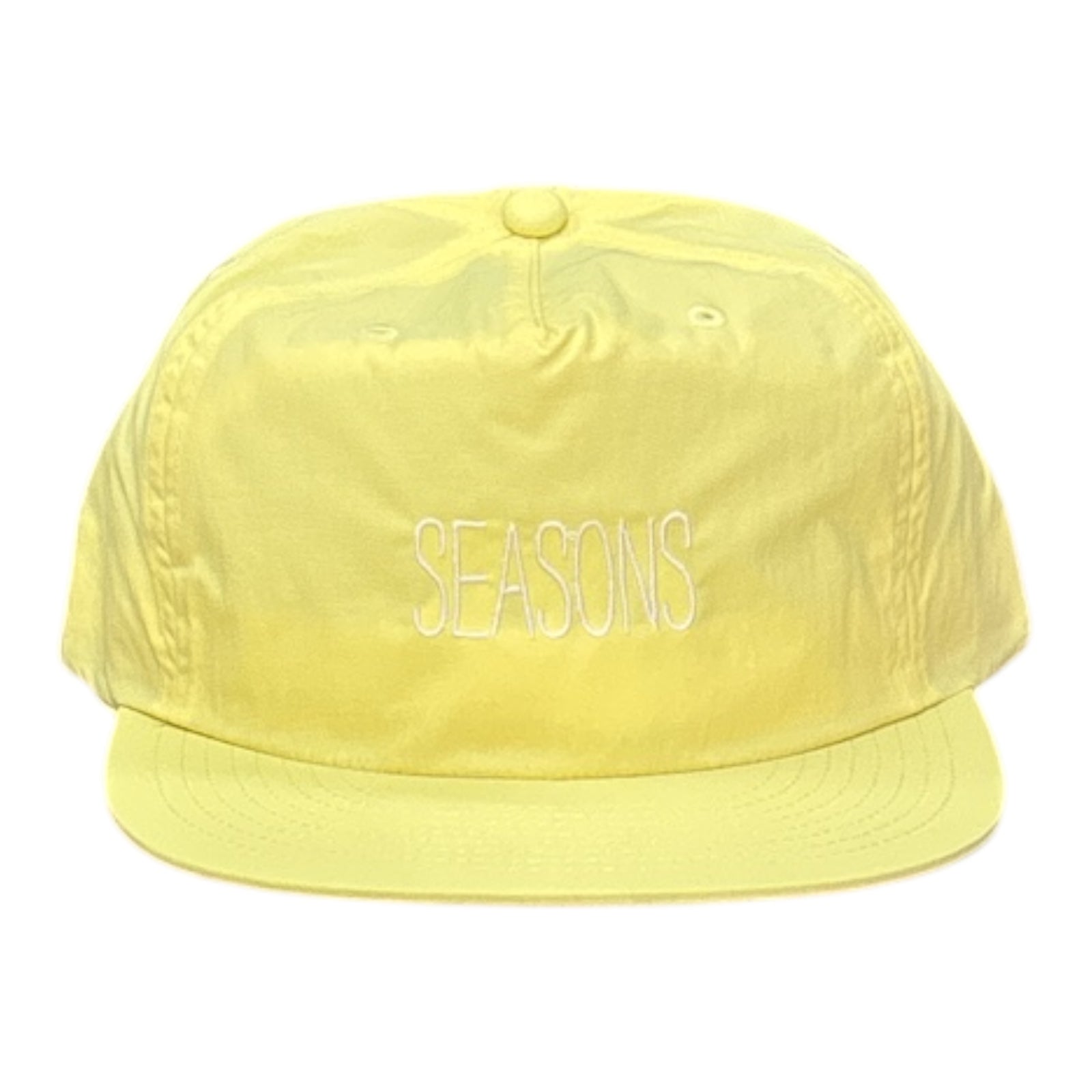 Seasons Skinny Logo Nylon Hat- Banana