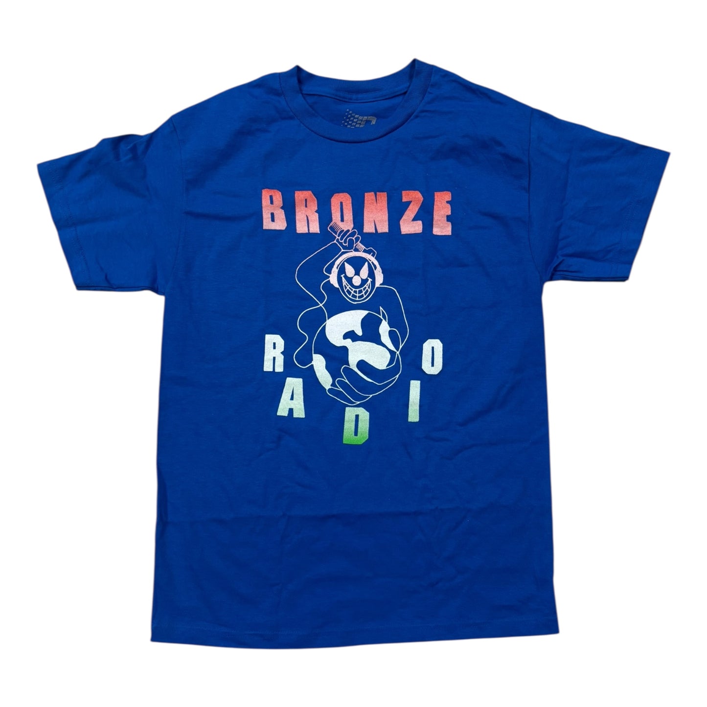 Bronze Radio Tee- Blue