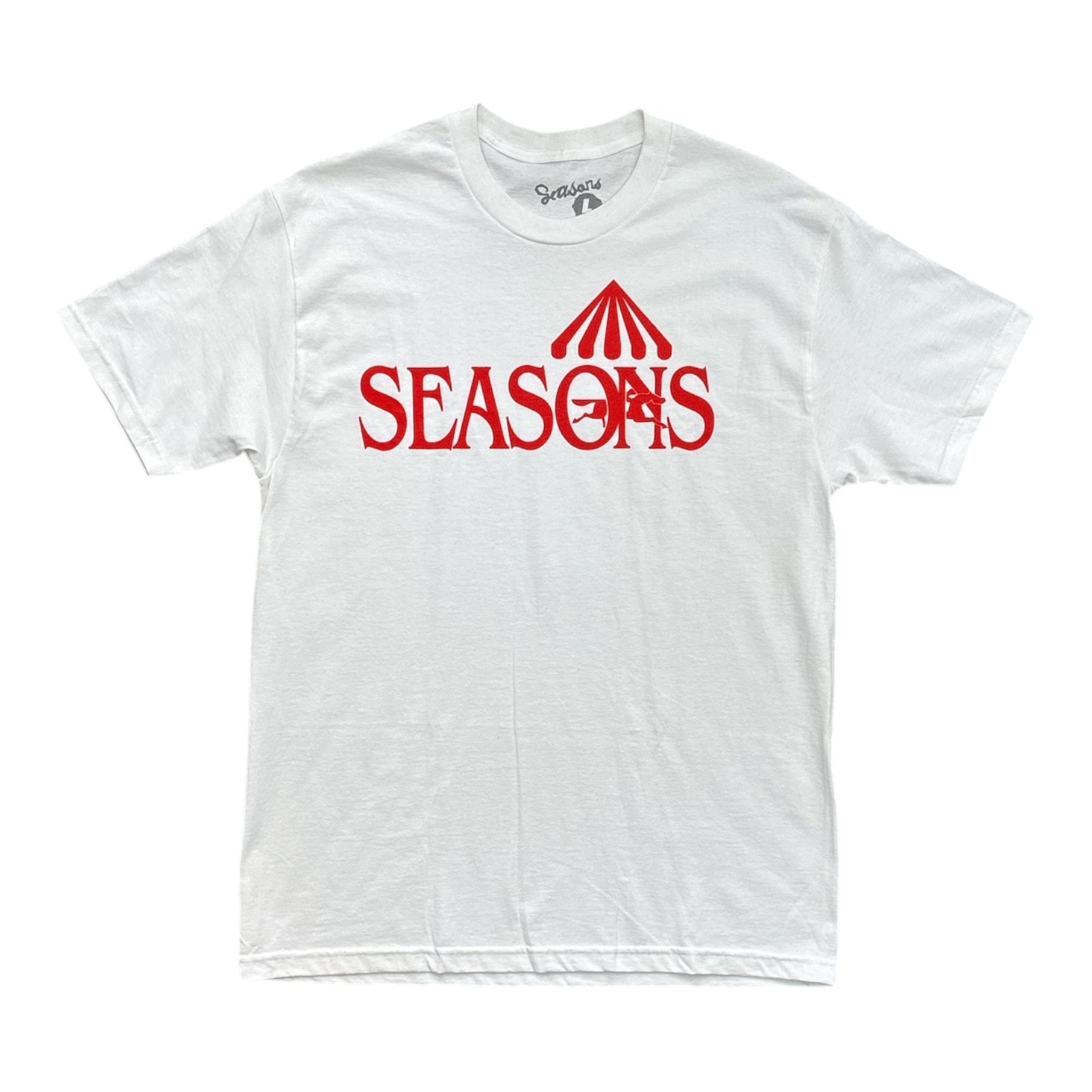 Seasons Racetrack Tee- White