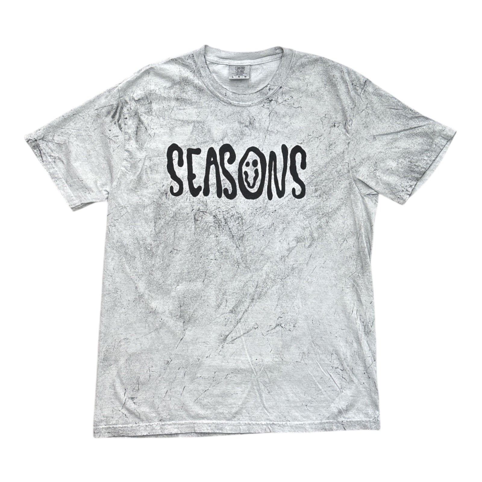 Seasons Meltdown Logo Tie Dye Tee- Smoke