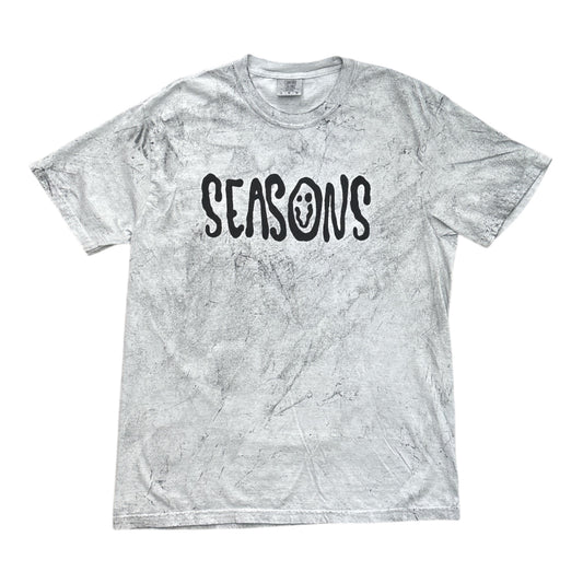 Seasons Meltdown Logo Tie Dye Tee- Smoke