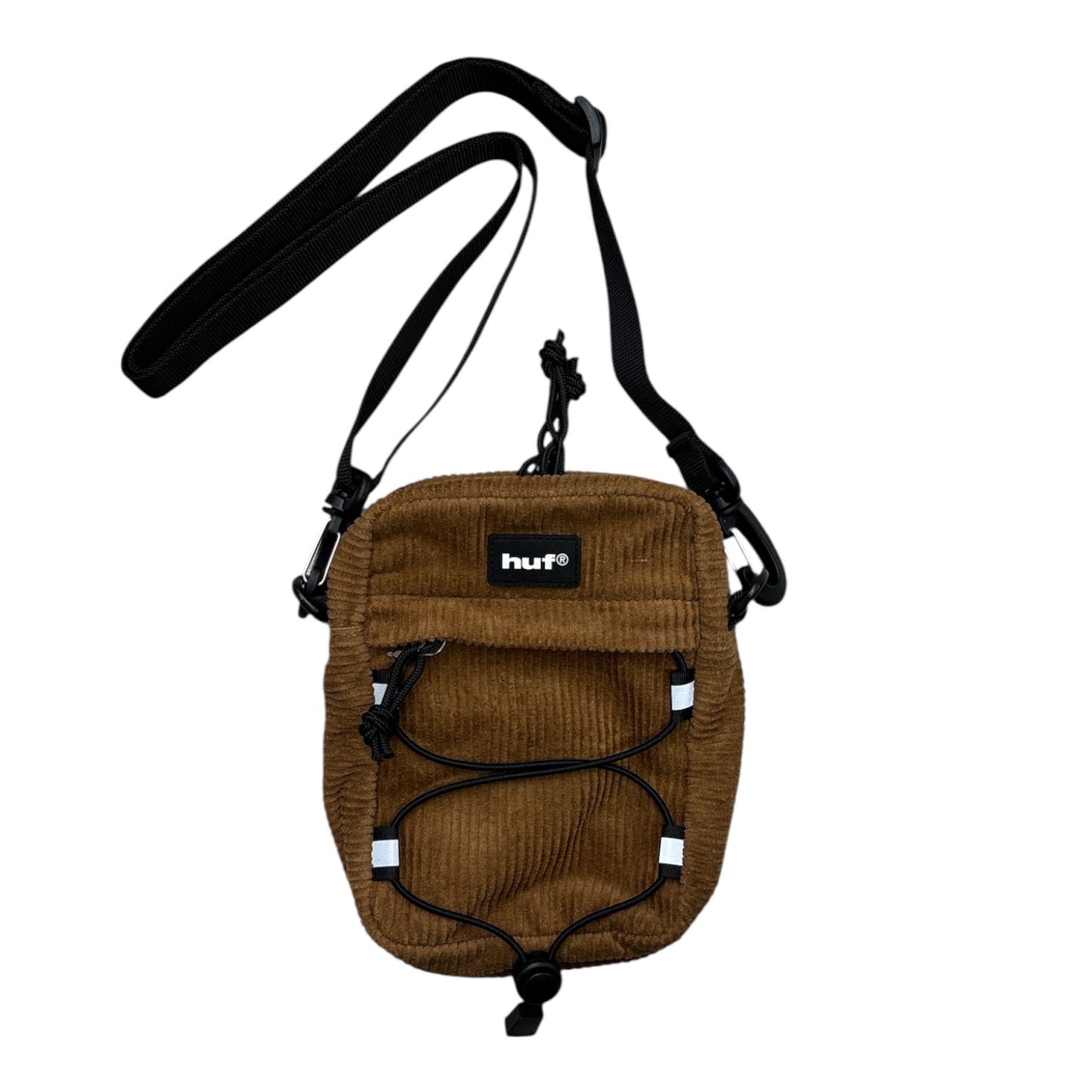 HUF Corduroy Bowery Side Bag- Brown