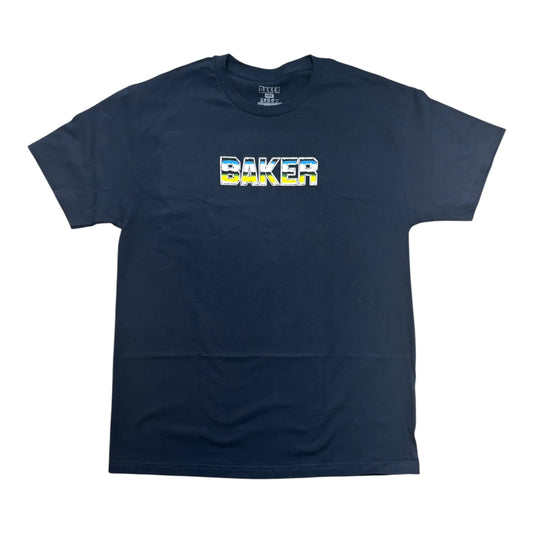 Baker Chrome Zone Tee- Navy