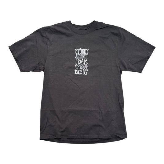 Stussy Authentic Gear Pigment Dyed Tee- Faded Black