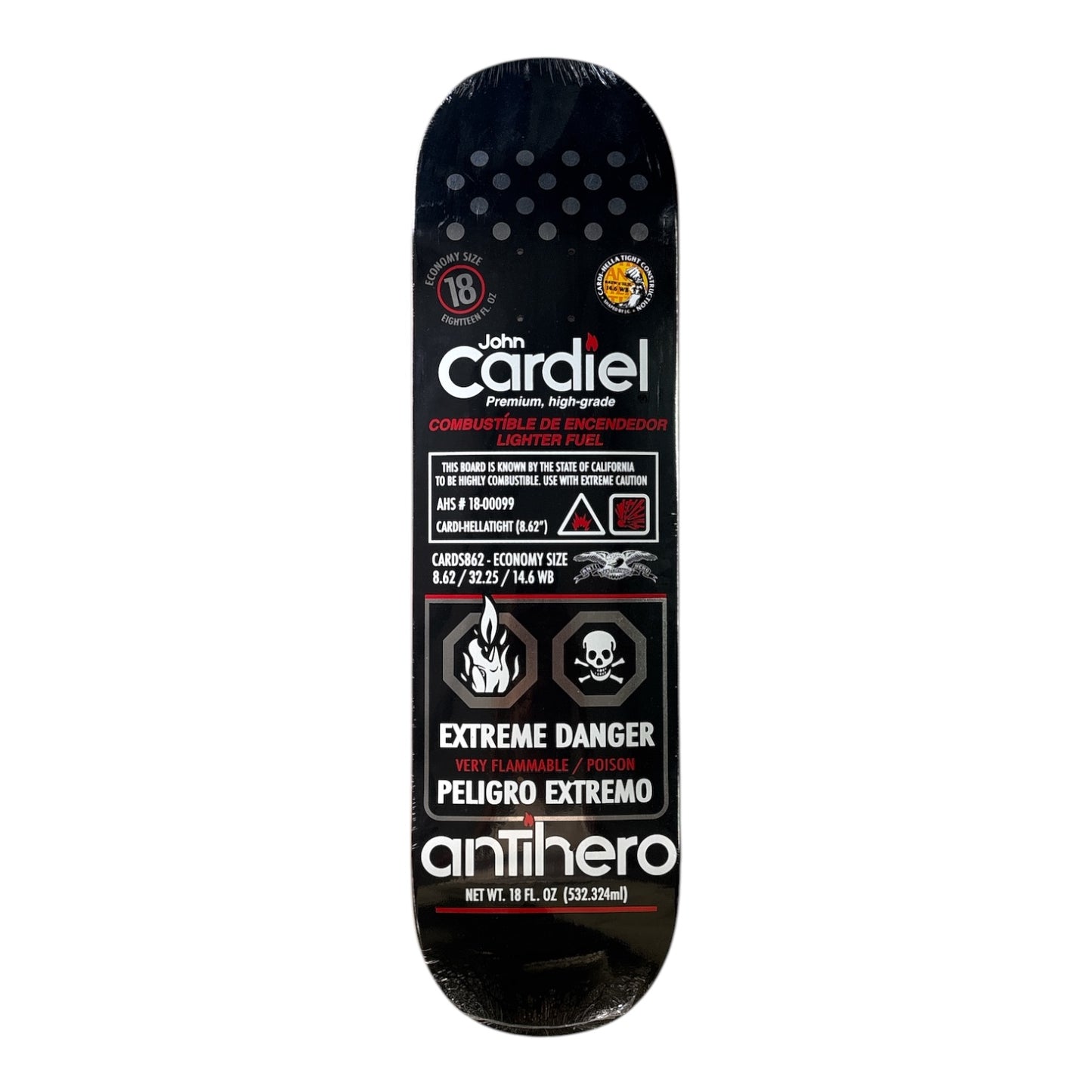 Anti Hero Cardiel Fueled Up Deck- 8.62