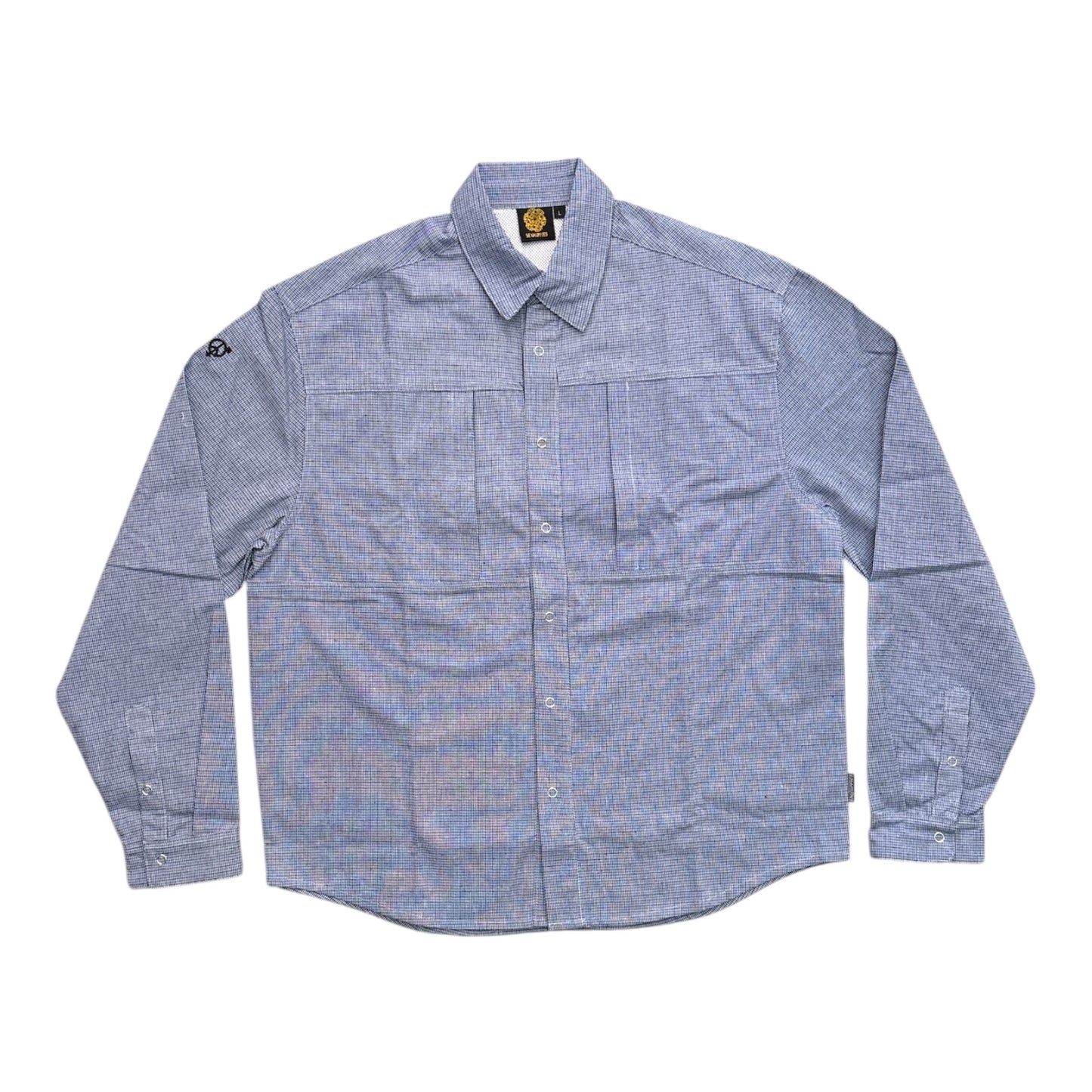 SEXHIPPIES Spring Shaket- White/Black/Royal Houndstooth
