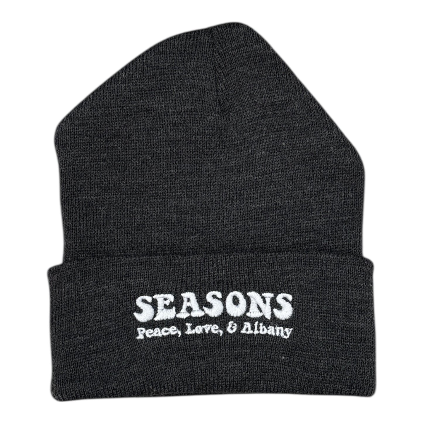 Seasons Peace,Love,& Albany Beanie- Gunmetal Grey