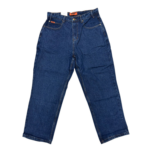Butter Baggy Denim Jeans- Dark Indigo