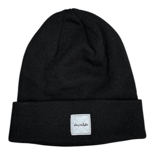 Chocolate Reflective Work Beanie- Black
