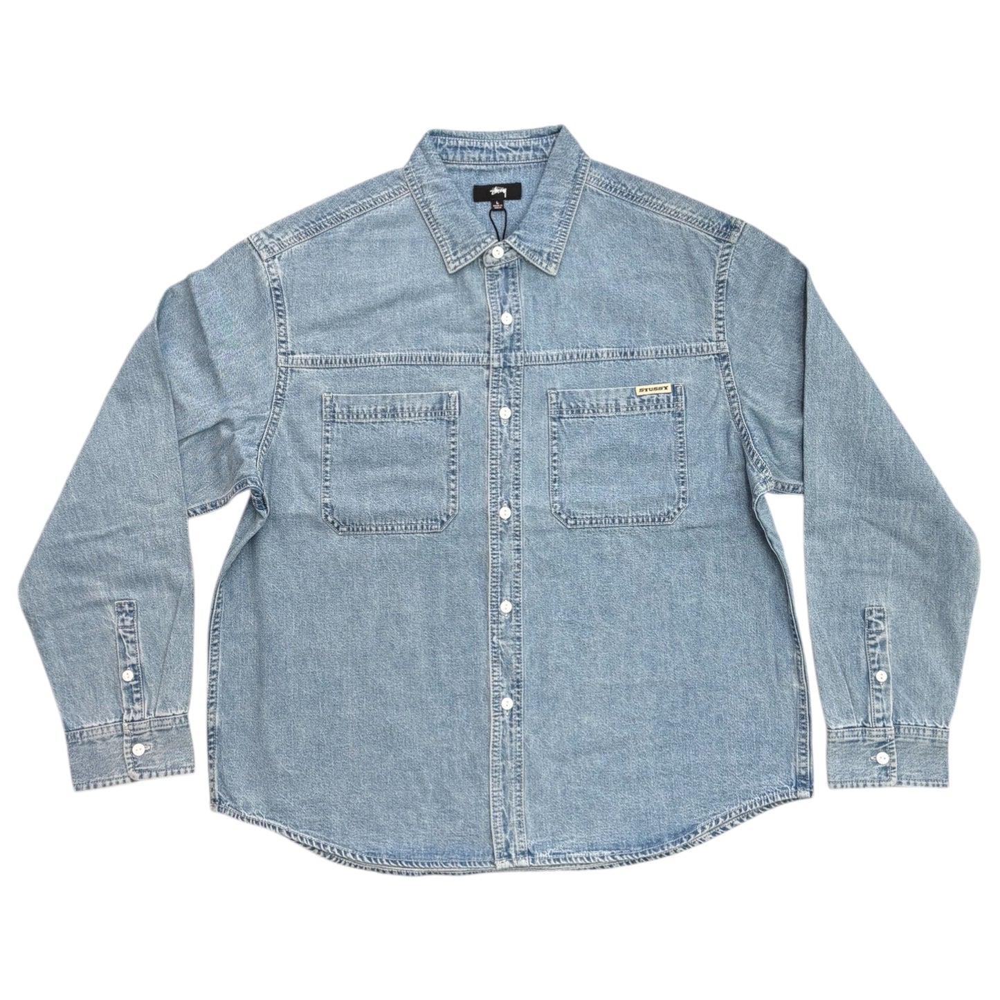 Stussy Work Denim Shirt- Light Denim