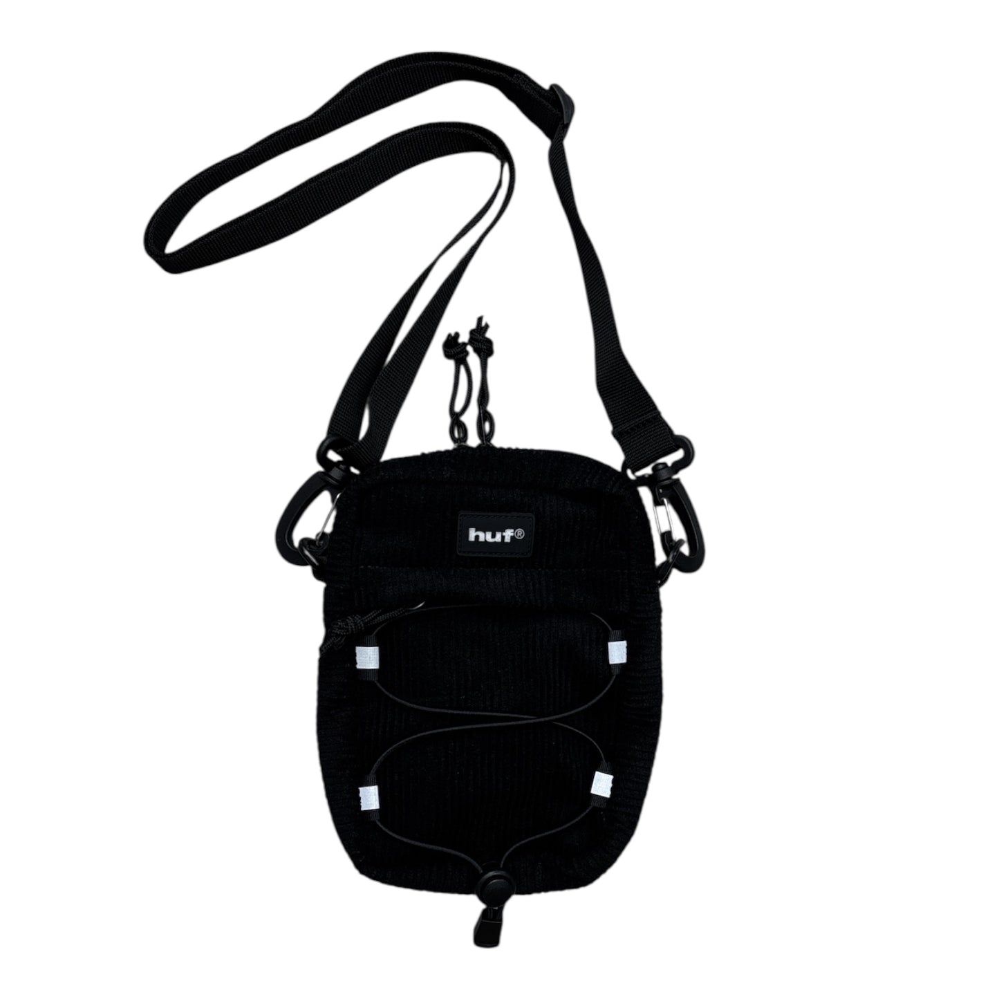 HUF Corduroy Bowery Side Bag- Black