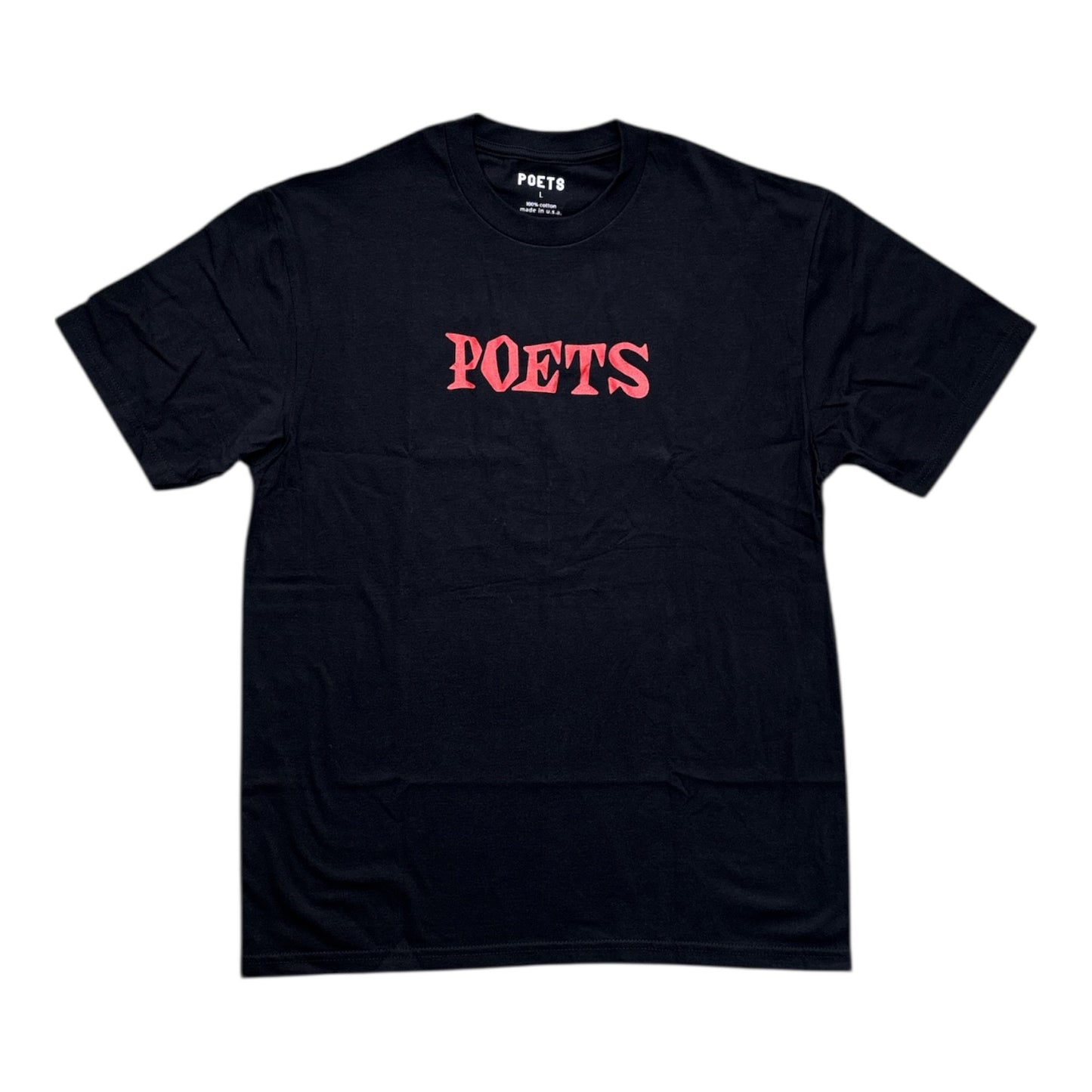 Poets Logo Tee- Black