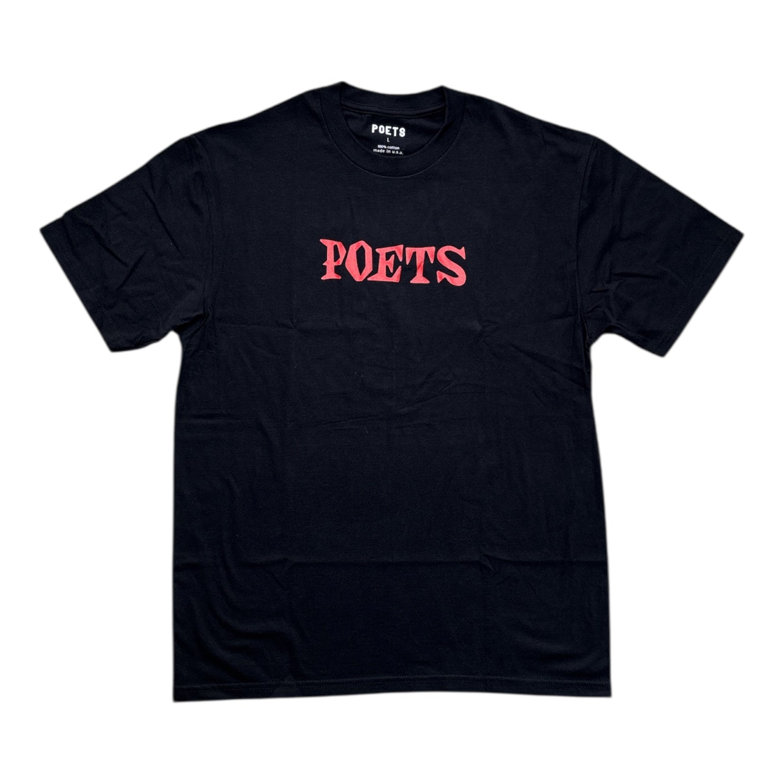 Poets Logo Tee- Black