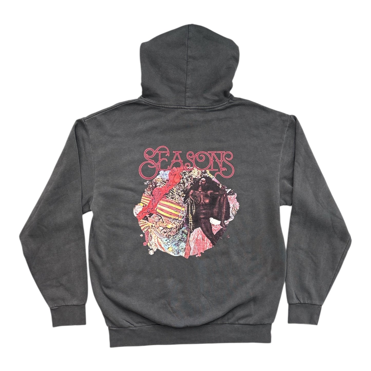 Seasons Se Acabo Hoody- Mineral Wash Black