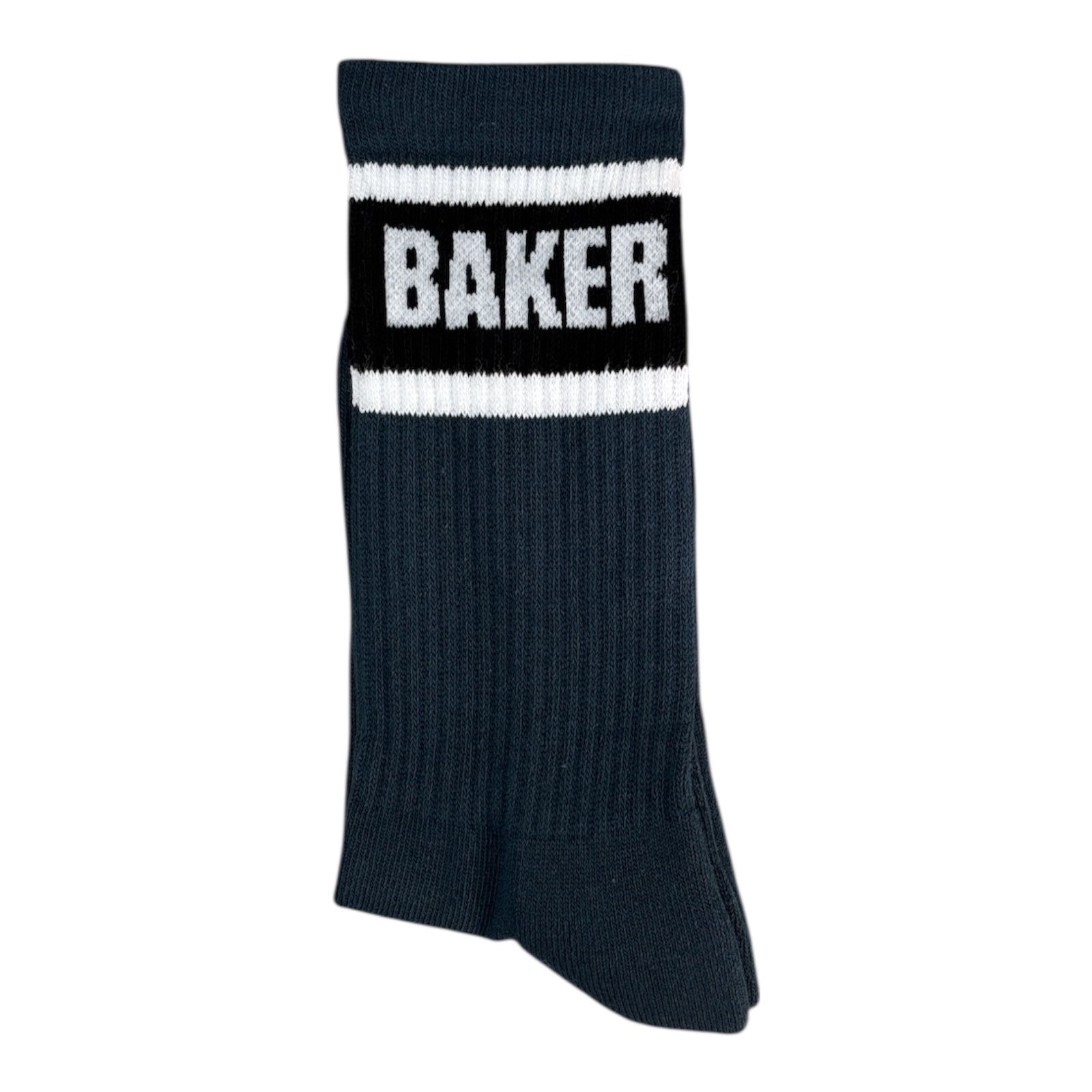 Baker Striped Socks- Navy