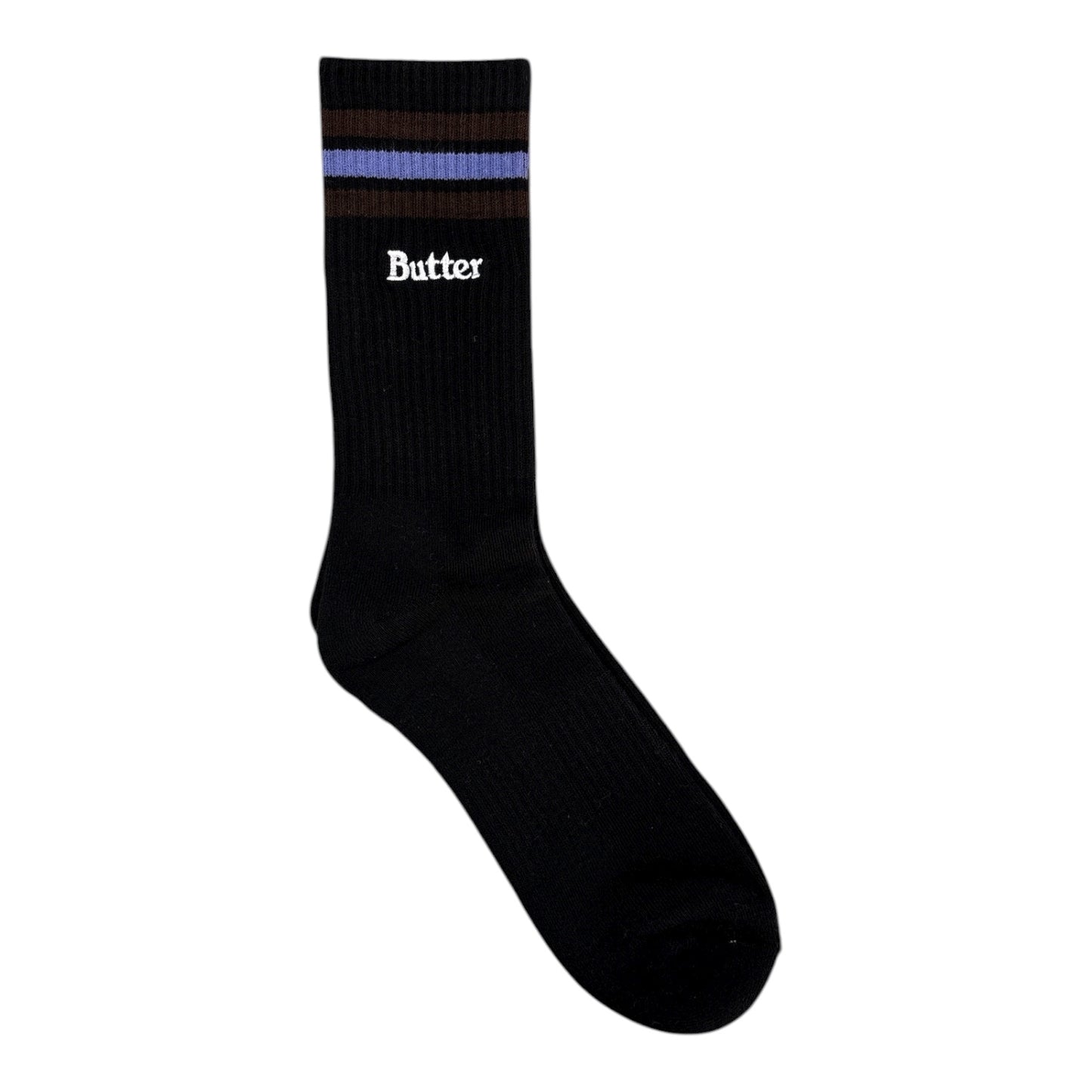 Butter Stripe Socks- Black