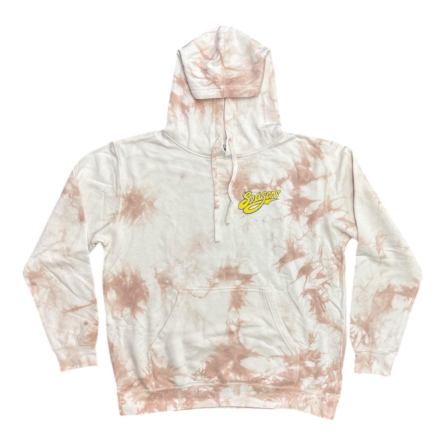 Seasons Only A Fool Pullover Hood- Tie Dye Dusty Pink