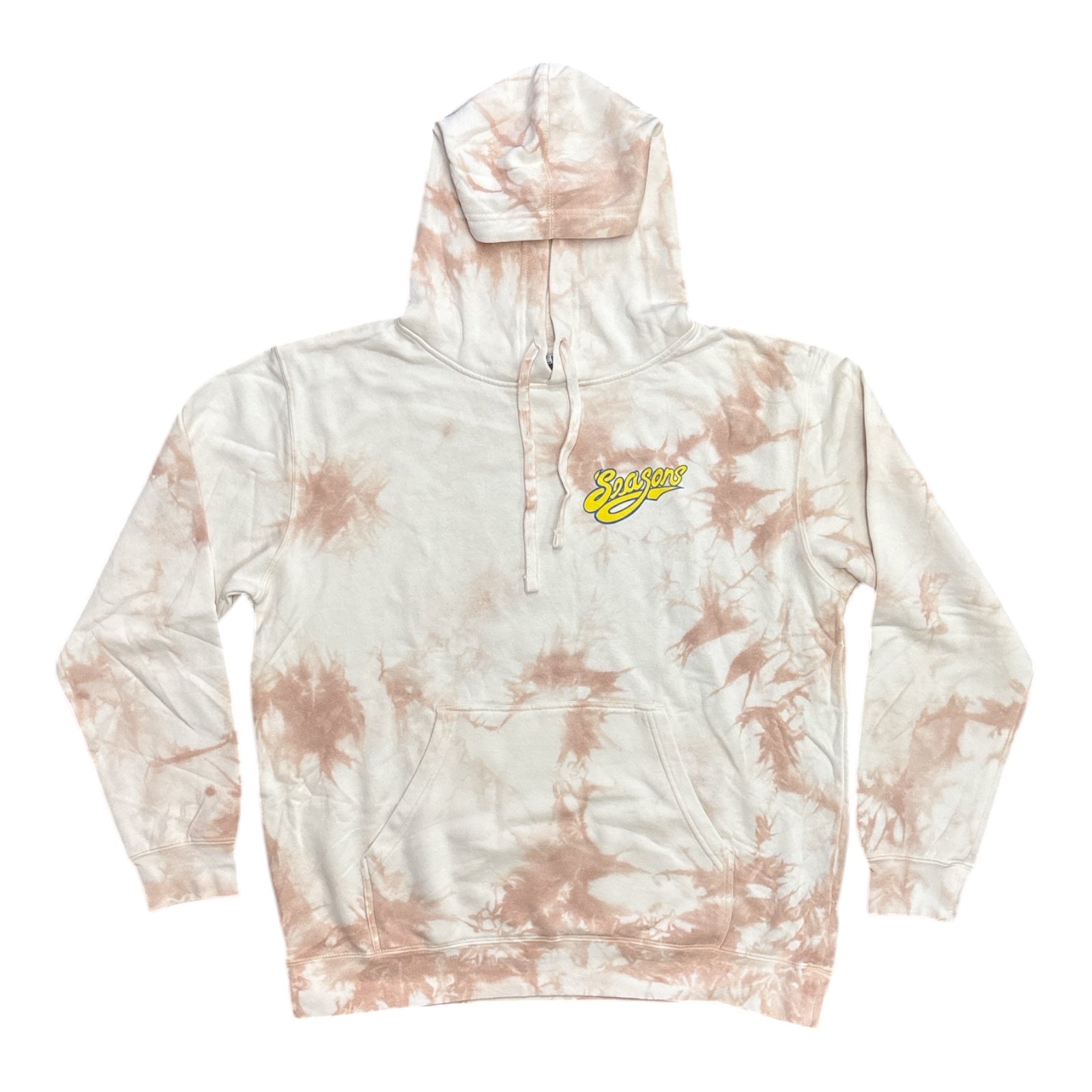 Seasons Only A Fool Pullover Hood- Tie Dye Dusty Pink
