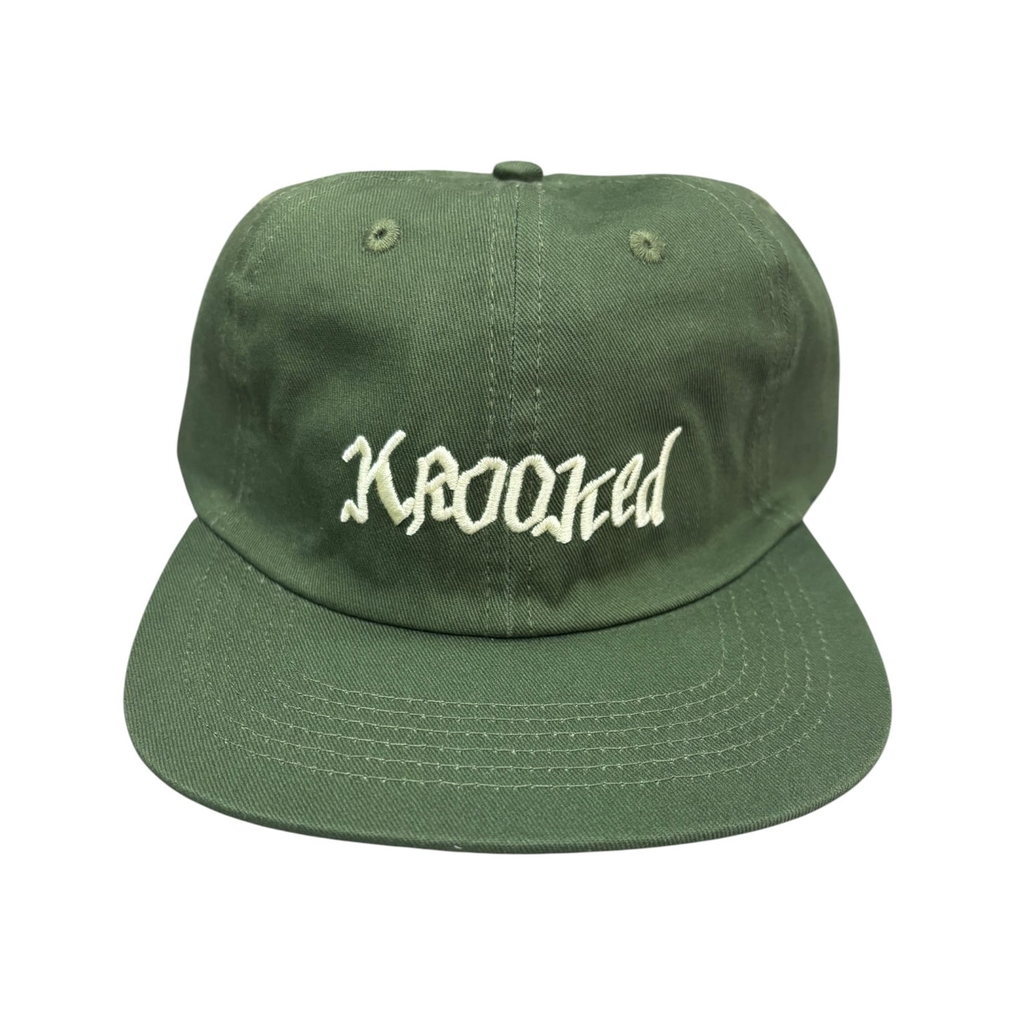 Krooked Double OK Hat- Olive