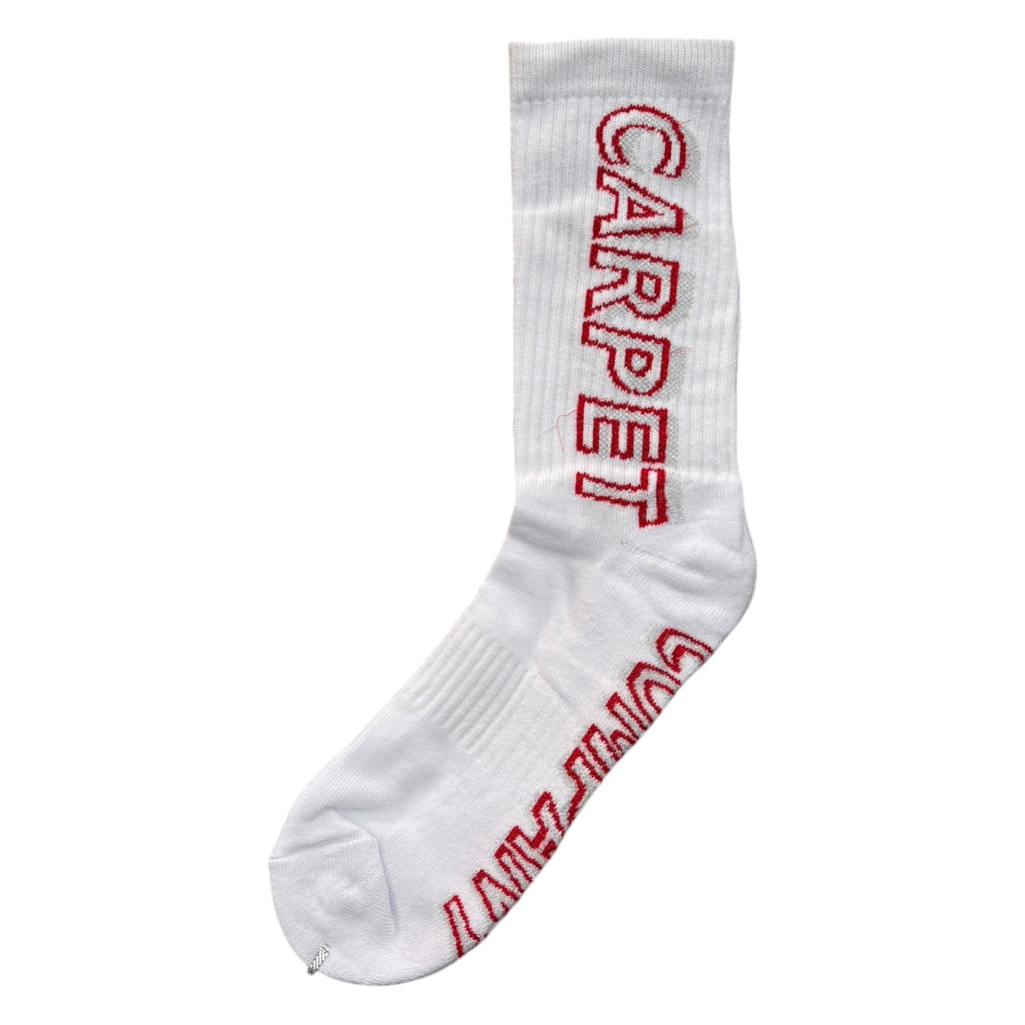 Carpet Misprint Socks- White