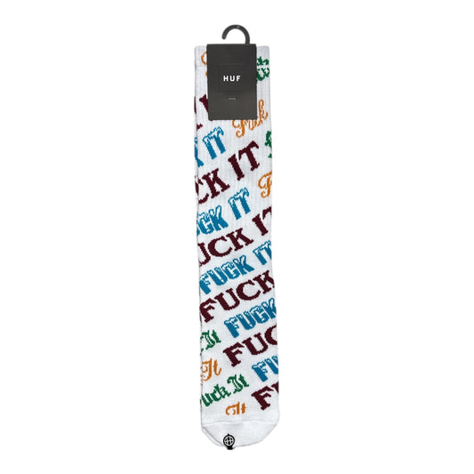 HUF Winter Fuck It Socks- White