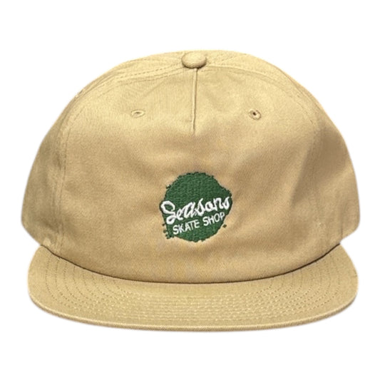 Seasons Blotch Logo Hat- Khaki