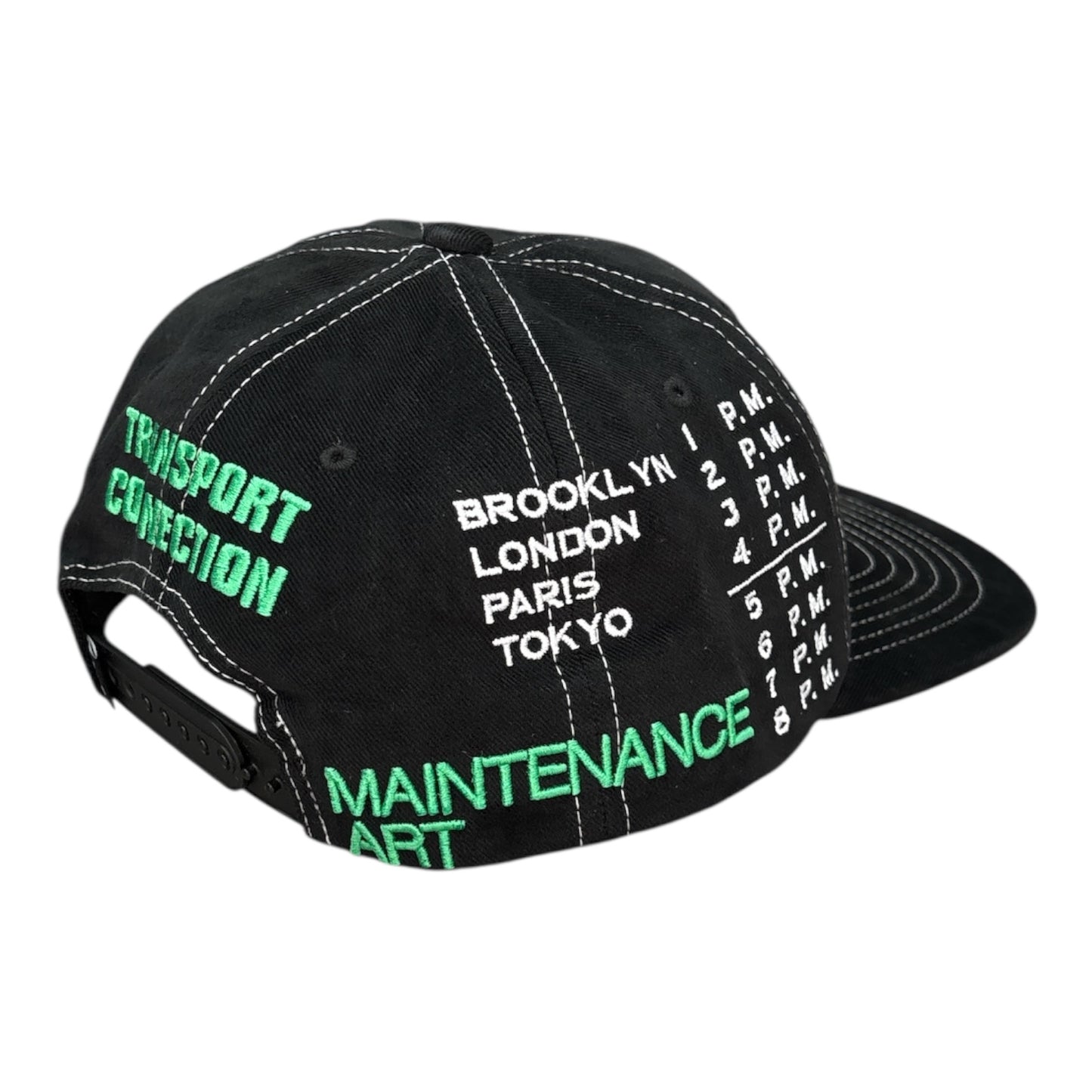 HUF Transport Connection Snapback Hat- Black